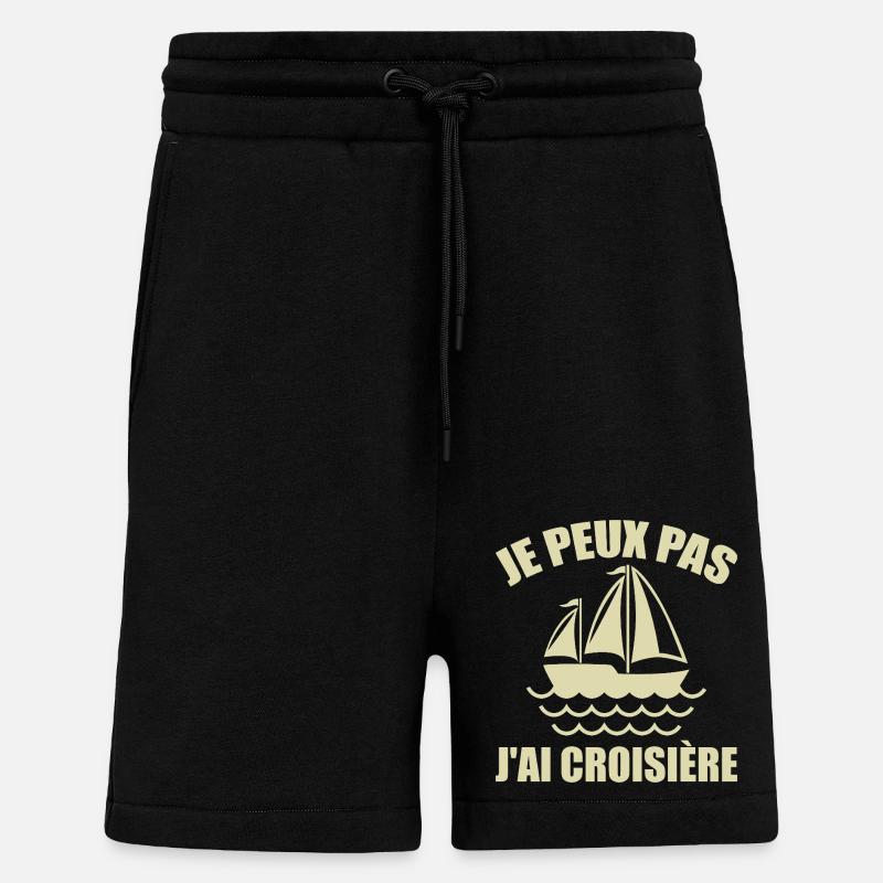 I can't I cruised - Shorts - made by SPREAD - SOLID BLACK