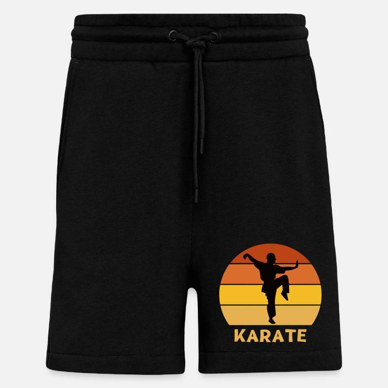 Karate, Karate-Fan, mach Karate - Shorts - made by SPREAD - SOLID BLACK