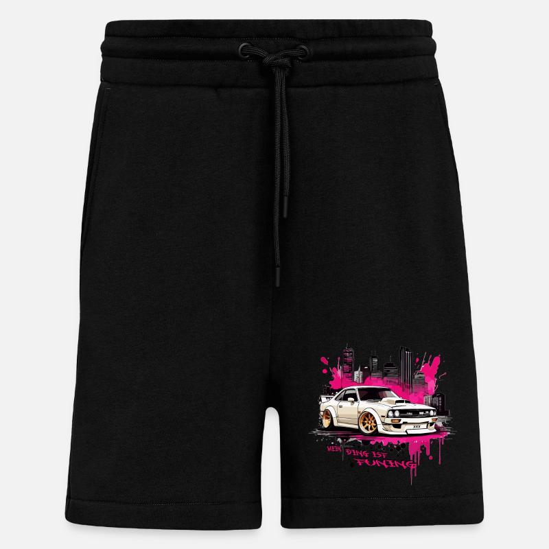 Mon truc, c’est le tuning - Short bio décontracté fabriqué en UE - SOLID BLACK