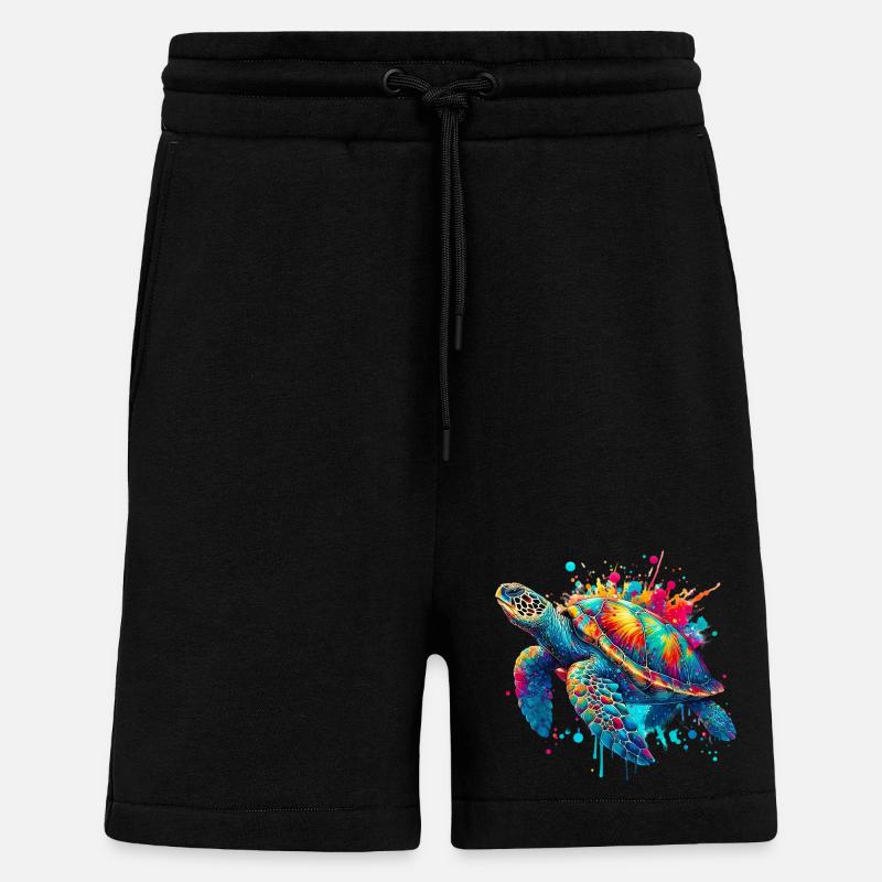 Schildkröte - Shorts - made by SPREAD - SOLID BLACK