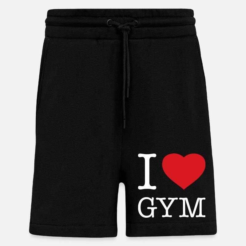 J’ADORE LA GYM - Short bio décontracté fabriqué en UE - SOLID BLACK