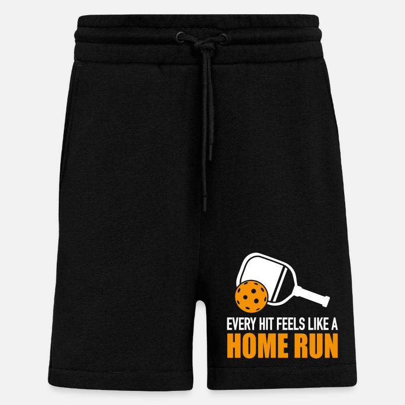 Cadeau de pickleball - Short bio décontracté fabriqué en UE - SOLID BLACK