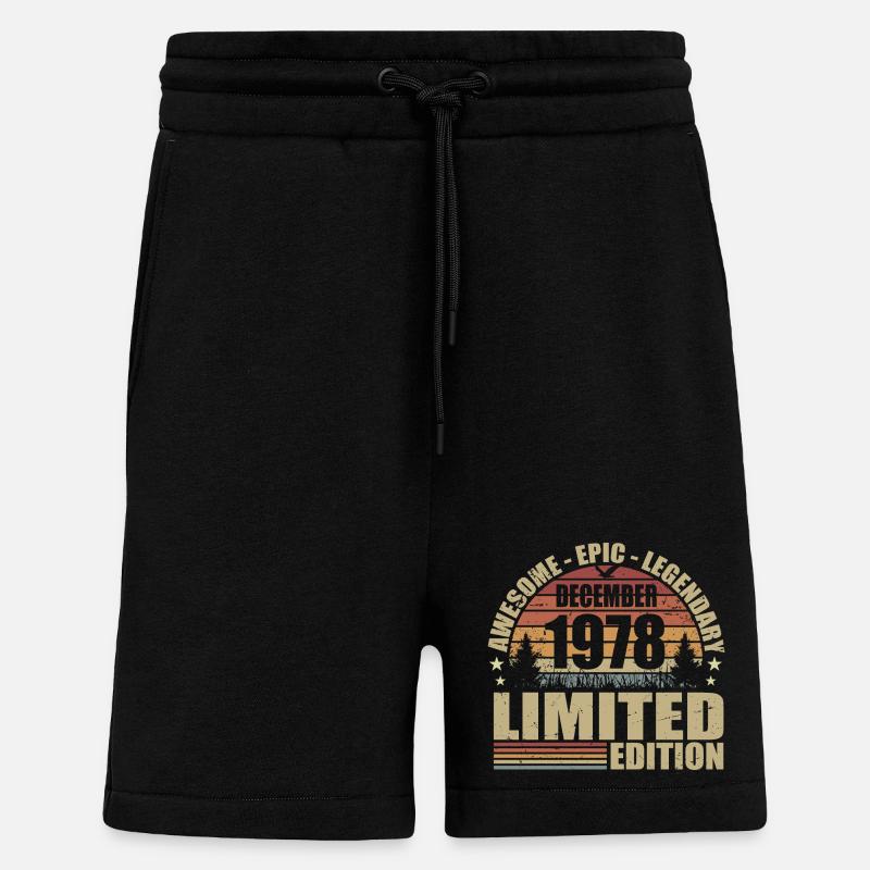 Dezember 1978 - Limitierte Auflage Dezember 1978 - Shorts - made by SPREAD - SOLID BLACK
