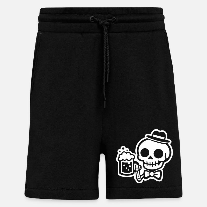 Skelett Bier - Shorts - made by SPREAD - SOLID BLACK