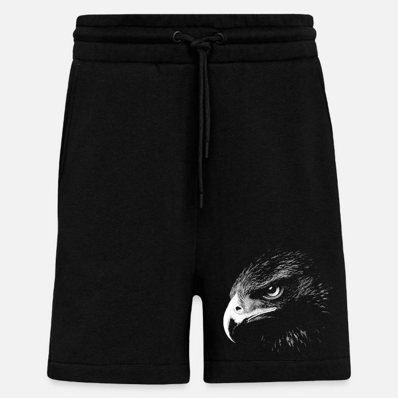 Golden eagle - Shorts - made by SPREAD - SOLID BLACK