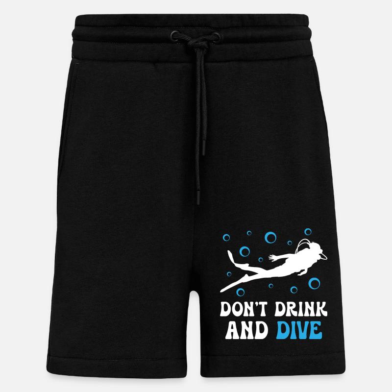 Dont Dring And Dive - Shorts - made by SPREAD - SOLID BLACK