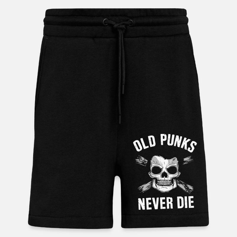 Alte Punks sterben nie - Shorts - made by SPREAD - SOLID BLACK