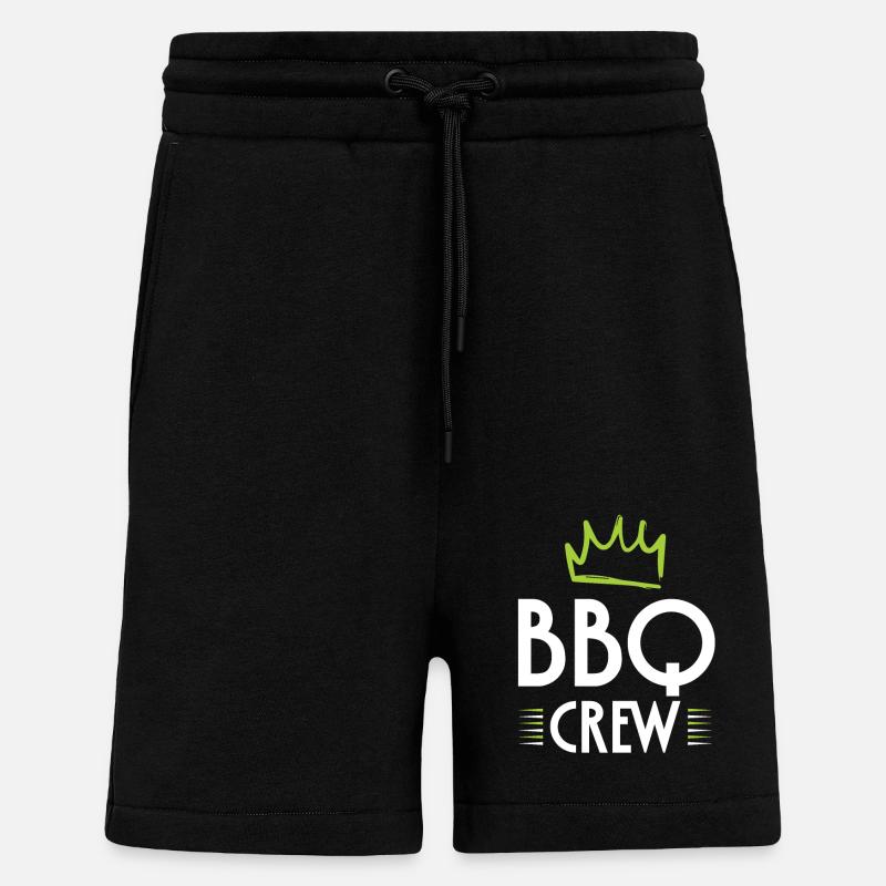 Bbq Crew - Shorts - made by SPREAD - SOLID BLACK