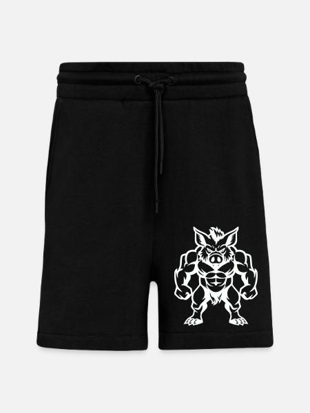 wildschwein comic - Shorts - made by SPREAD - SOLID BLACK