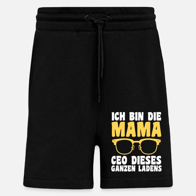 Mutter Team Mama - Shorts - made by SPREAD - SOLID BLACK