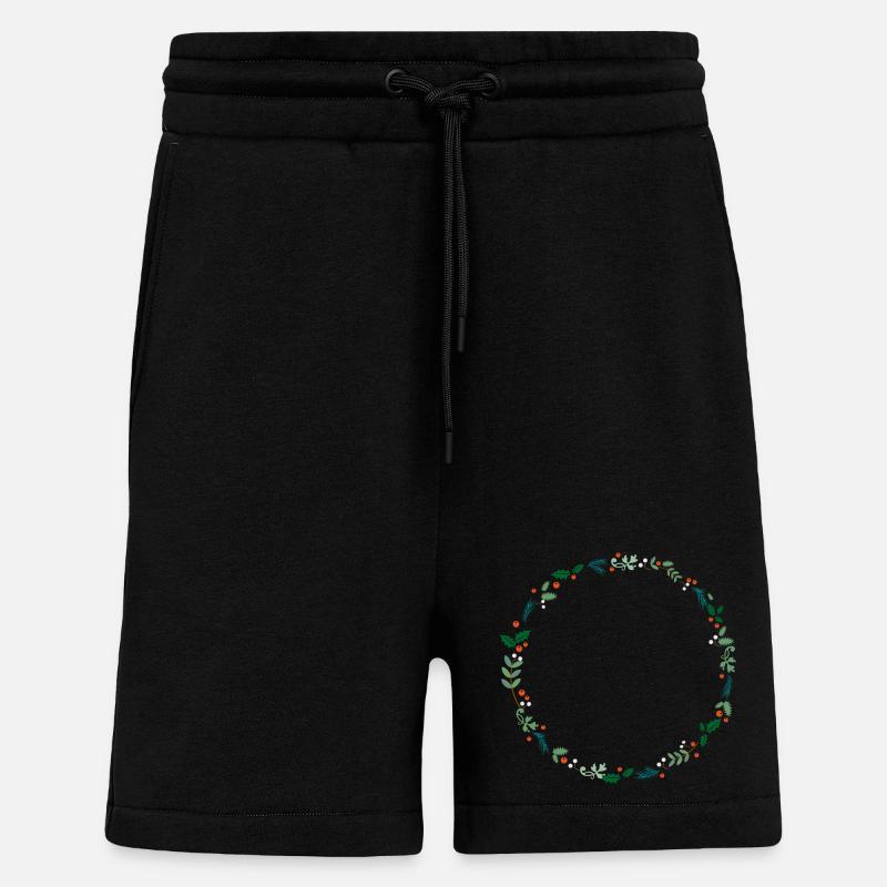 Un renne bondissant - Short bio décontracté fabriqué en UE - SOLID BLACK