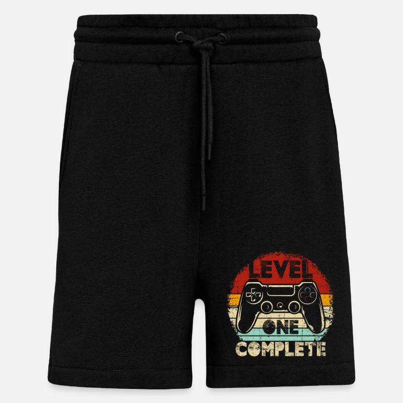 Level One Complete Retro Controller - Shorts - made by SPREAD - SOLID BLACK