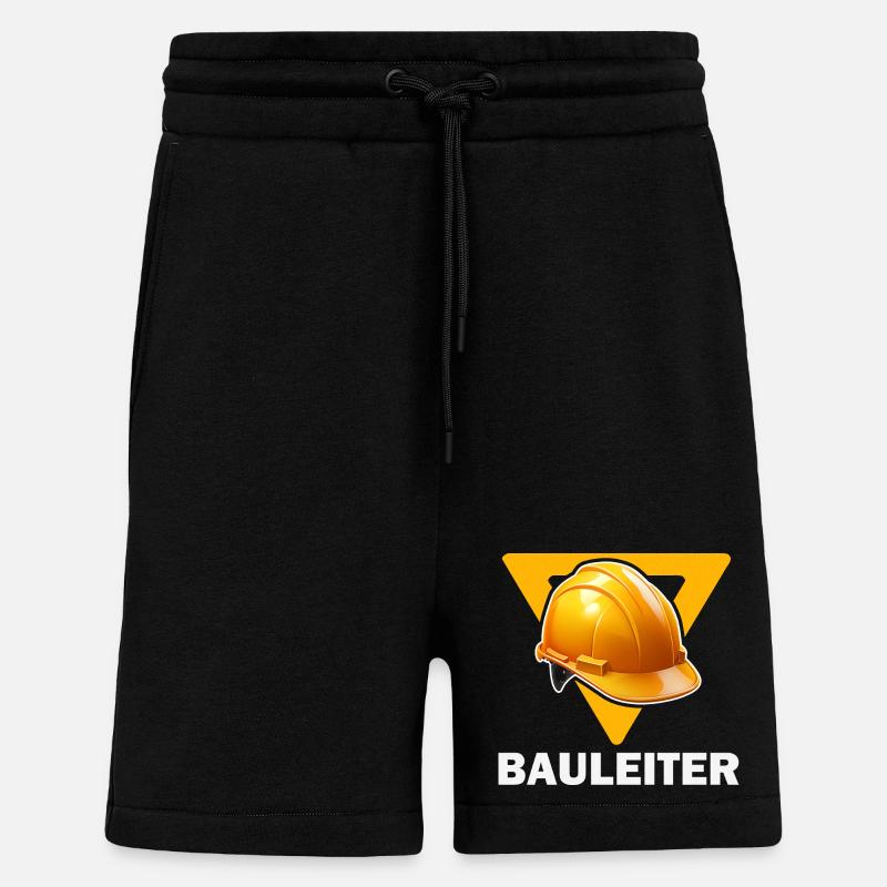 Baustellenleiter Bauhelm - Shorts - made by SPREAD - SOLID BLACK