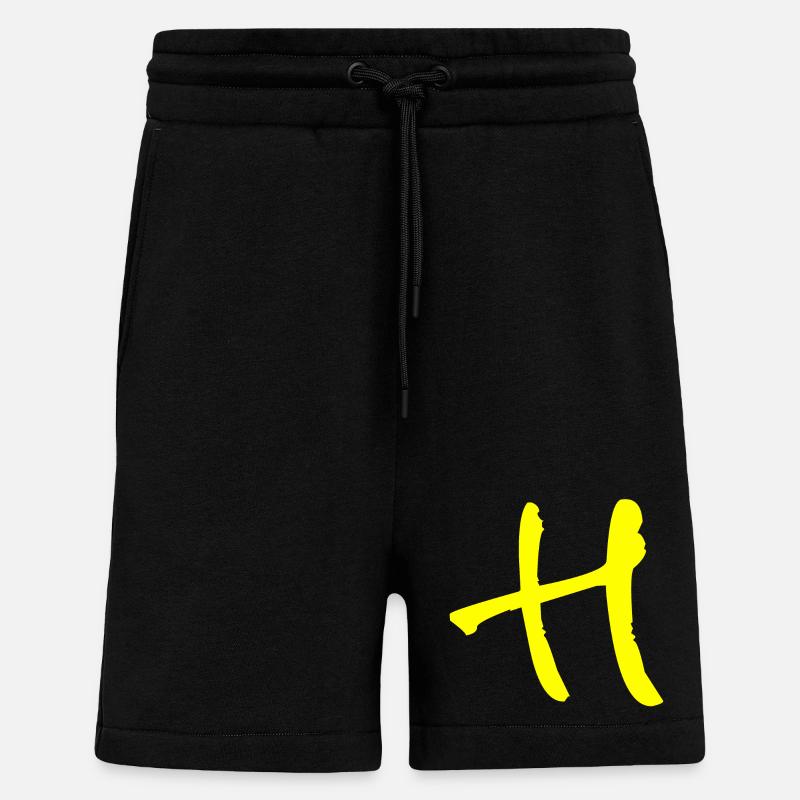 Buchstabe H - Shorts - made by SPREAD - SOLID BLACK