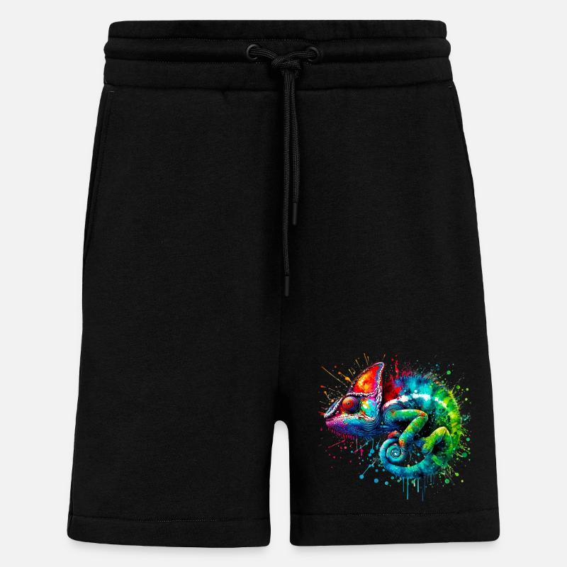 Caméléon - Short bio décontracté fabriqué en UE - SOLID BLACK