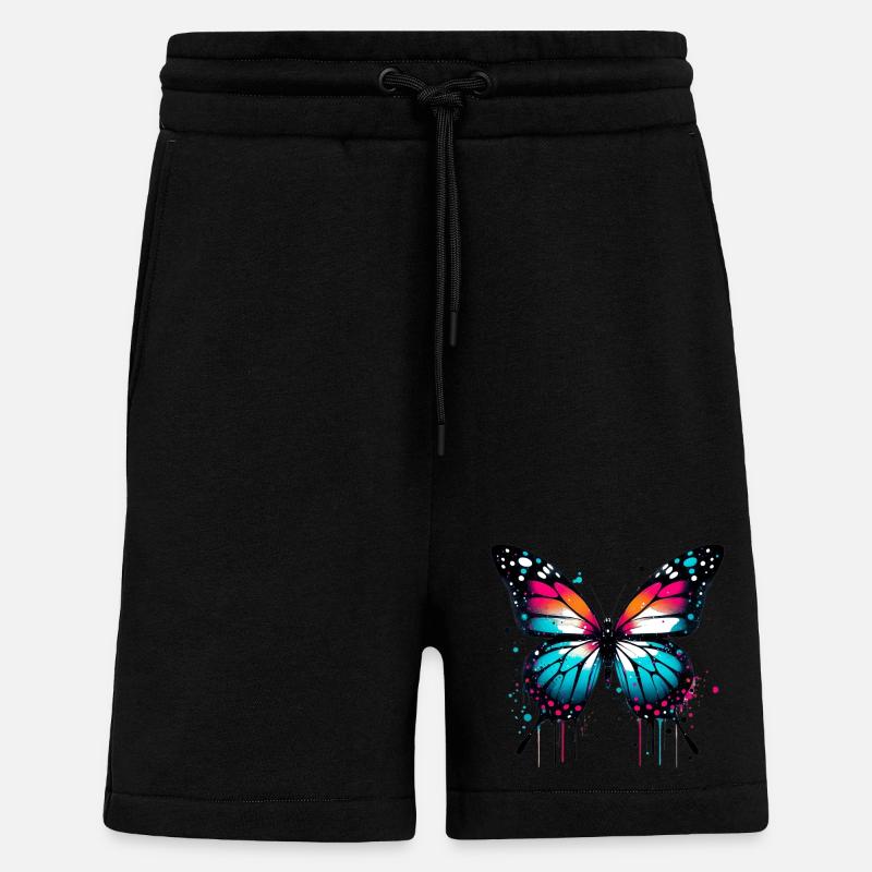 Papillon - Short bio décontracté fabriqué en UE - SOLID BLACK