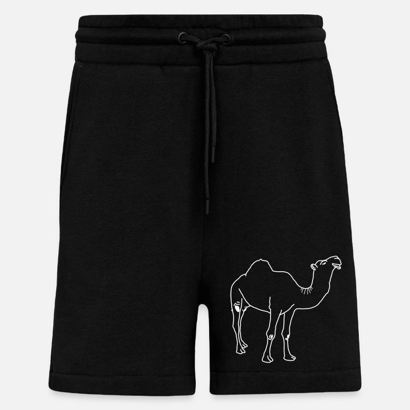 Dromedar lineart - Shorts - made by SPREAD - SOLID BLACK
