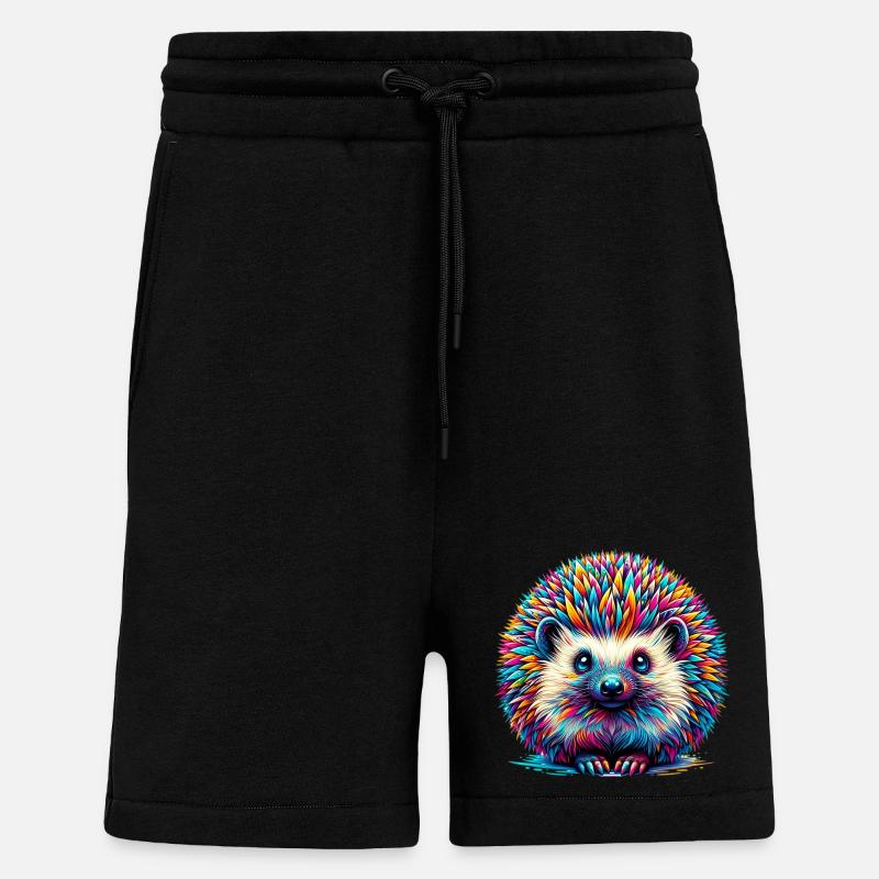Hérisson - Short bio décontracté fabriqué en UE - SOLID BLACK