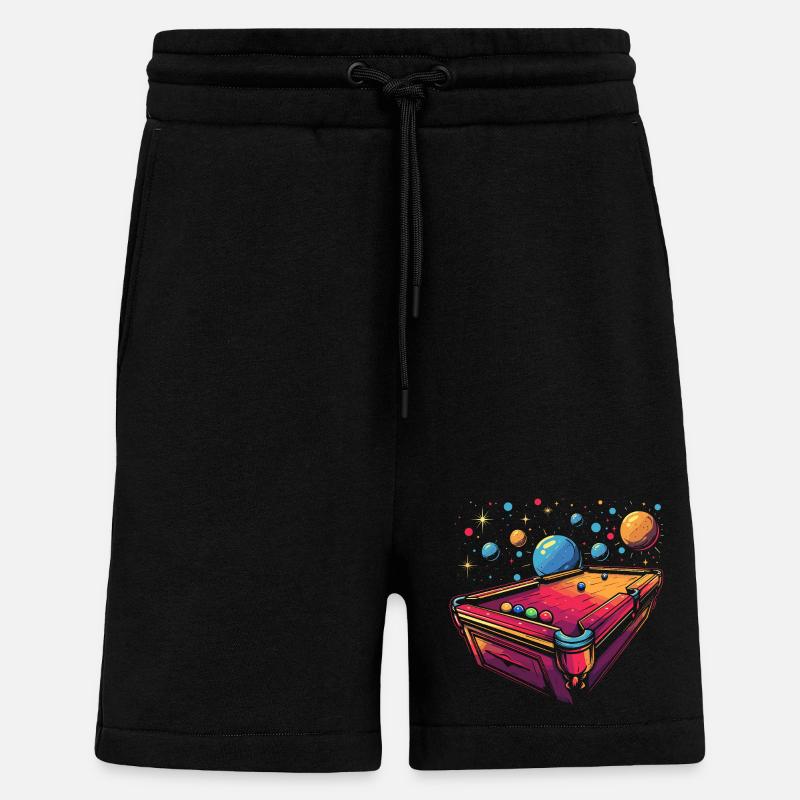 Billard Cartoon Stil - Shorts - made by SPREAD - SOLID BLACK