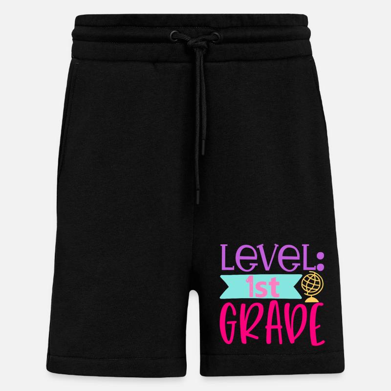 Level 1. Klasse - Schulanfang - Shorts - made by SPREAD - SOLID BLACK