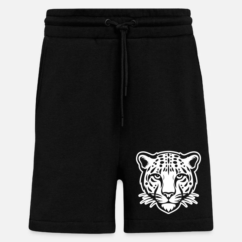 Gepard Kopf - Shorts - made by SPREAD - SOLID BLACK