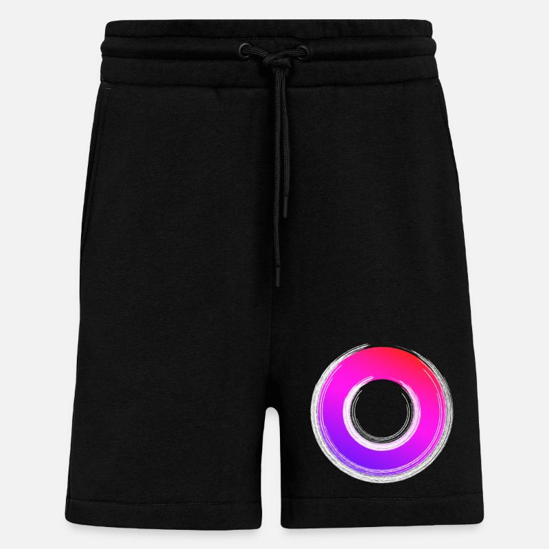 Gradient Ring Glanz - Shorts - made by SPREAD - SOLID BLACK