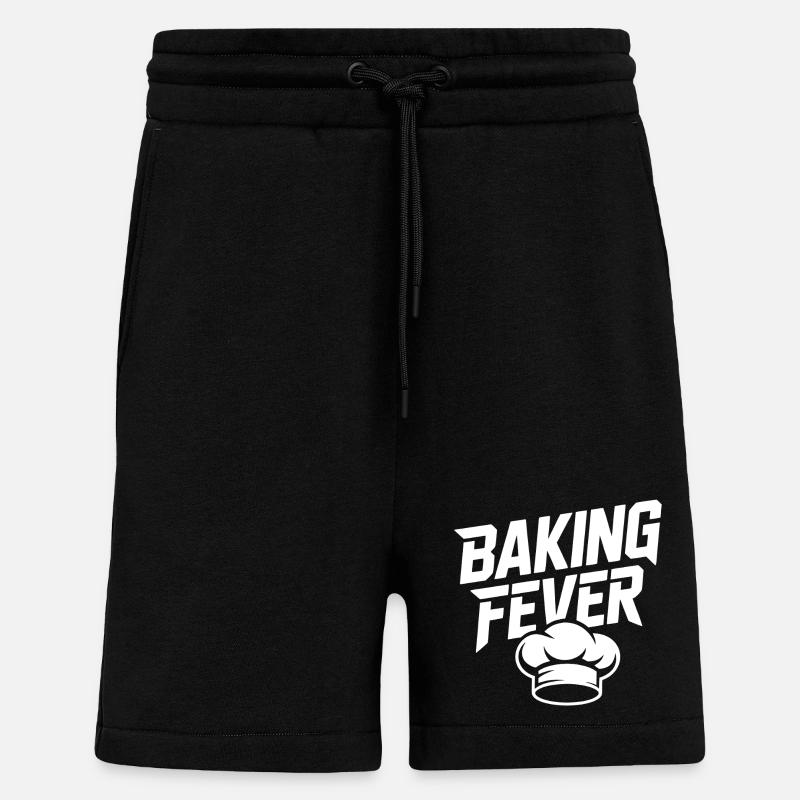 Backfieber Logo with Chef's Hat - Shorts - made by SPREAD - SOLID BLACK