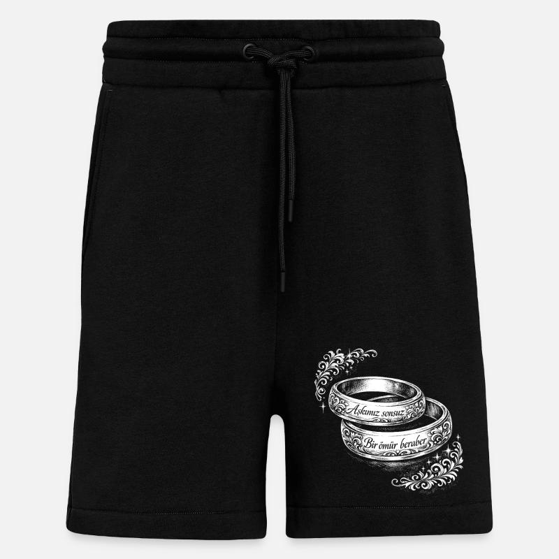 Dügün - Short bio décontracté fabriqué en UE - SOLID BLACK