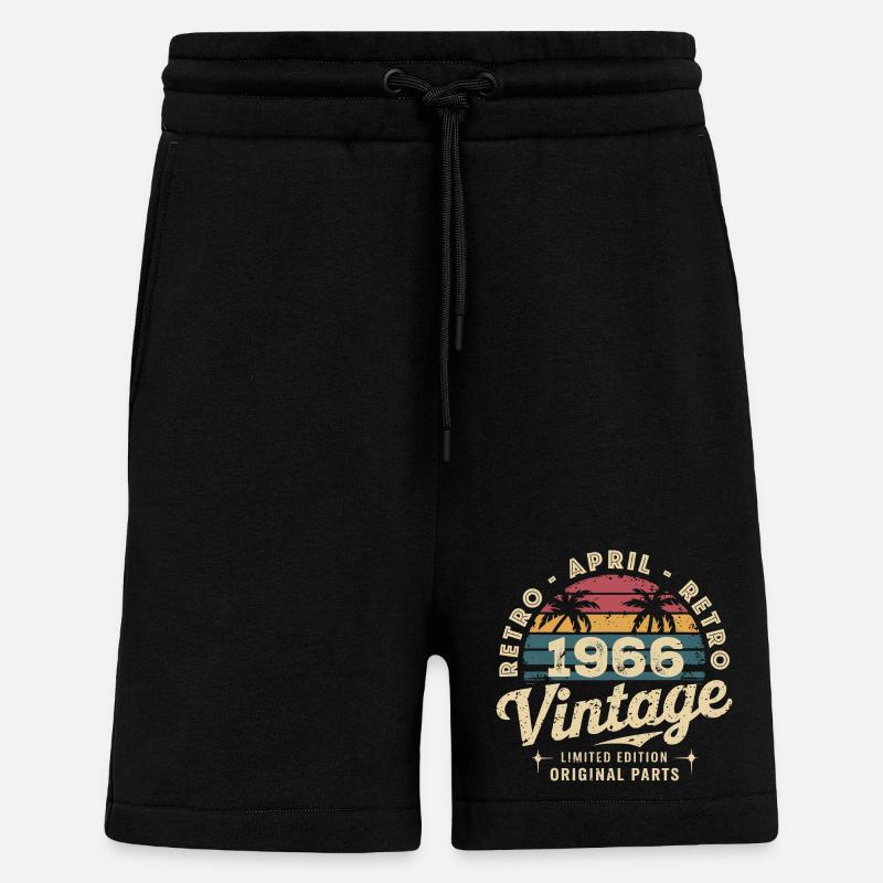 Avril 1966 - April 1966 - Shorts - made by SPREAD - SOLID BLACK