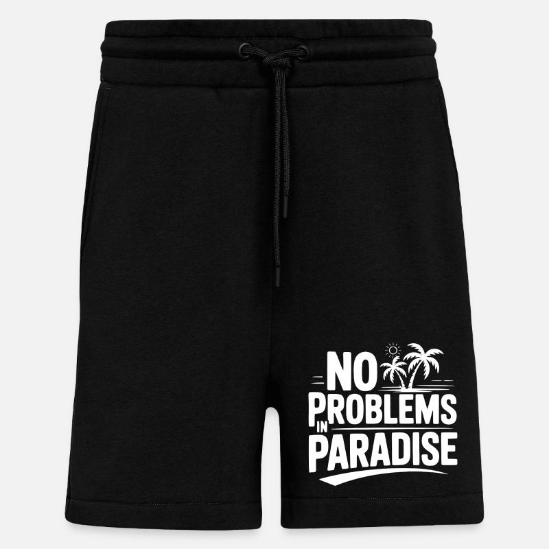 No Problems in Paradise - Shorts - made by SPREAD - SOLID BLACK