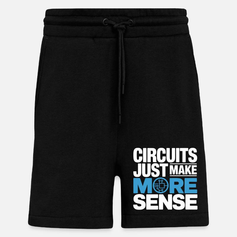 Schaltkreise Machen Technik Sinnvoller - Shorts - made by SPREAD - SOLID BLACK