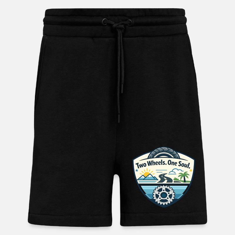 Zwei Räder, Eine Seele - Shorts - made by SPREAD - SOLID BLACK