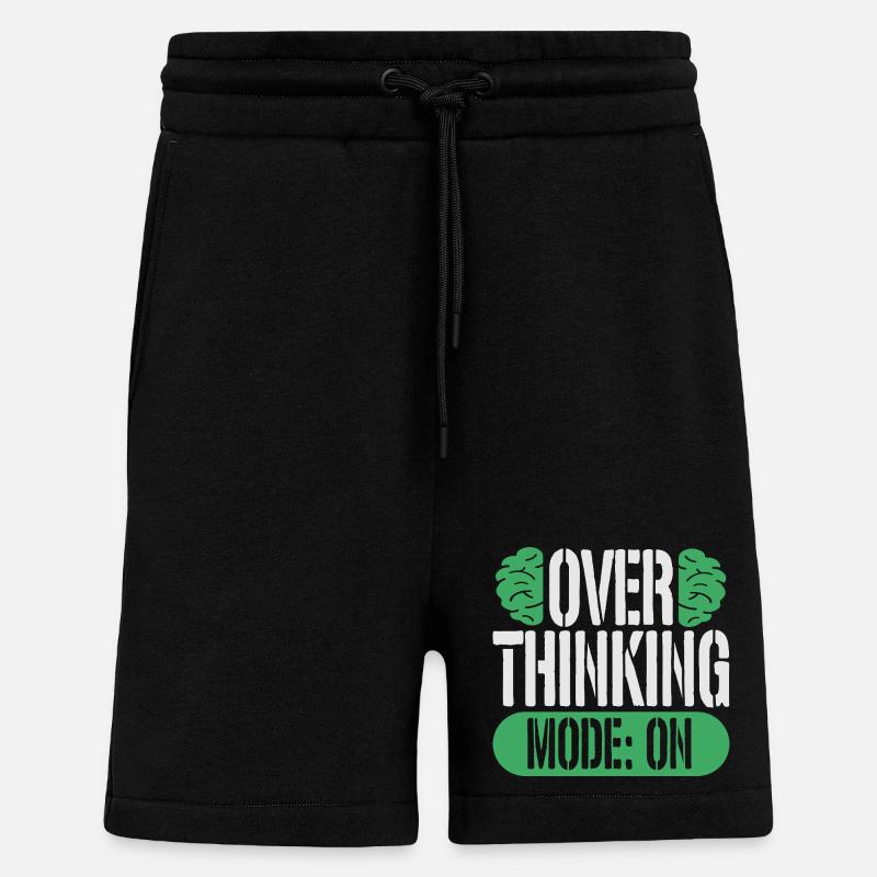 Angststörung Angststörungen Overthinking Mode On - Shorts - made by SPREAD - SOLID BLACK