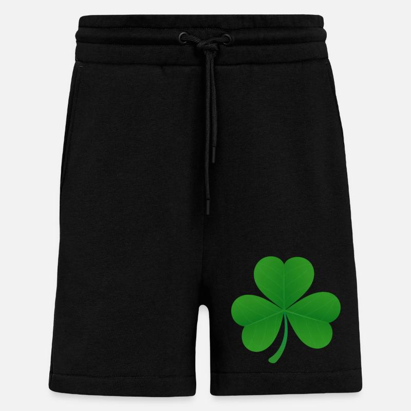 Shamrock - Short bio décontracté fabriqué en UE - SOLID BLACK