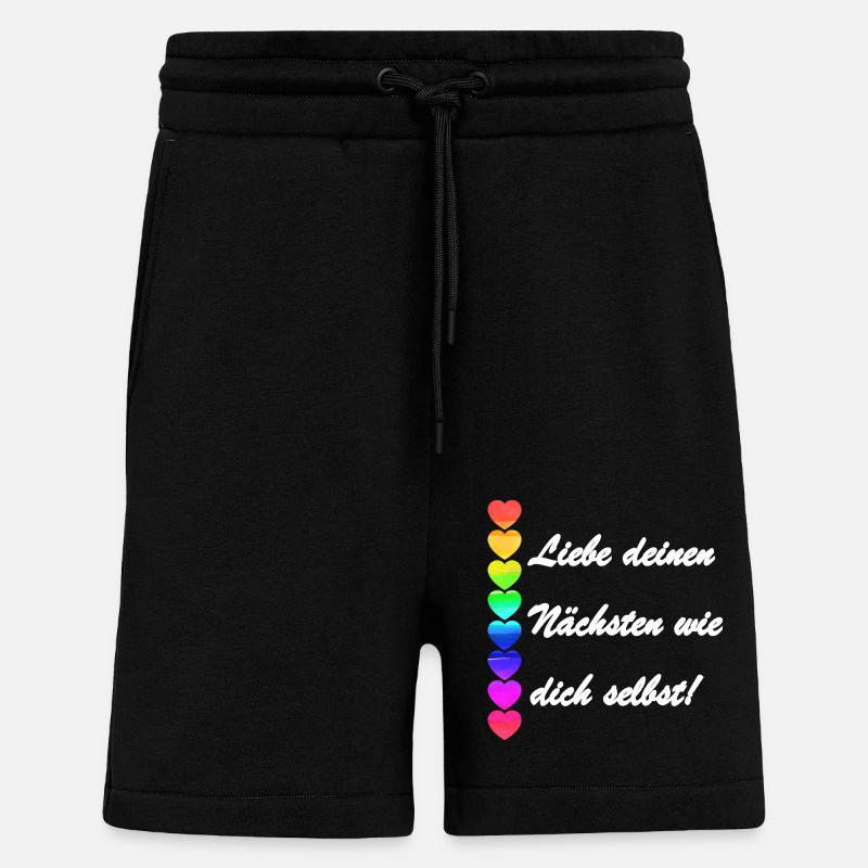 nächstenliebe 3 - Shorts - made by SPREAD - SOLID BLACK
