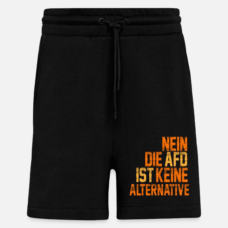 NON AFD N'EST PAS ALTERNATIVE - Short bio décontracté fabriqué en UE - SOLID BLACK