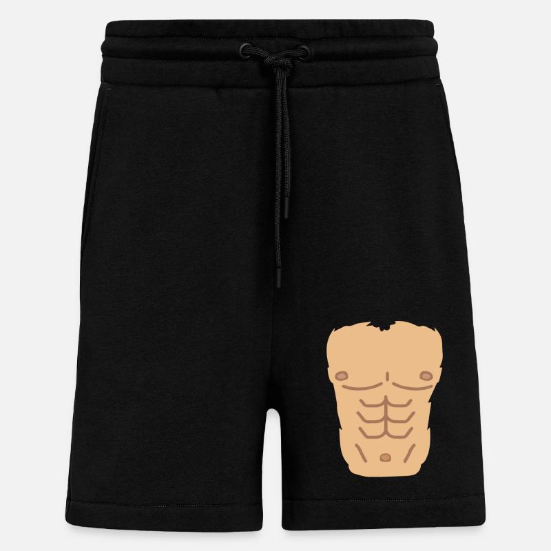 Sixpack - Shorts - made by SPREAD - SOLID BLACK