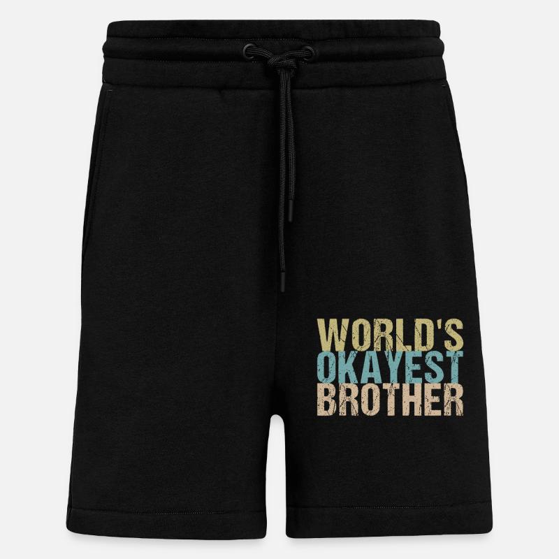 Bester Bruder der Welt - Shorts - made by SPREAD - SOLID BLACK