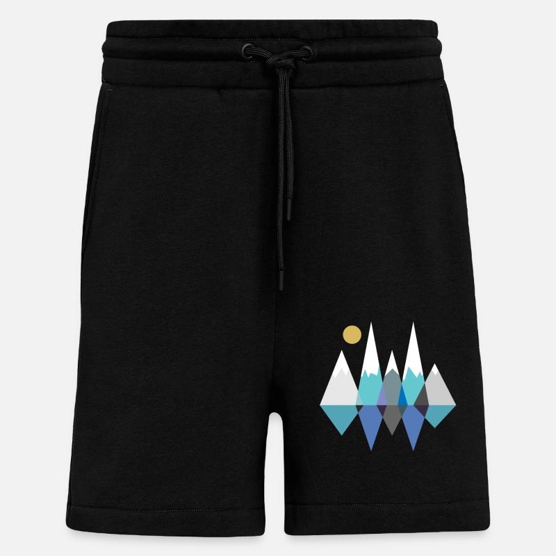 Berge - Shorts - made by SPREAD - SOLID BLACK