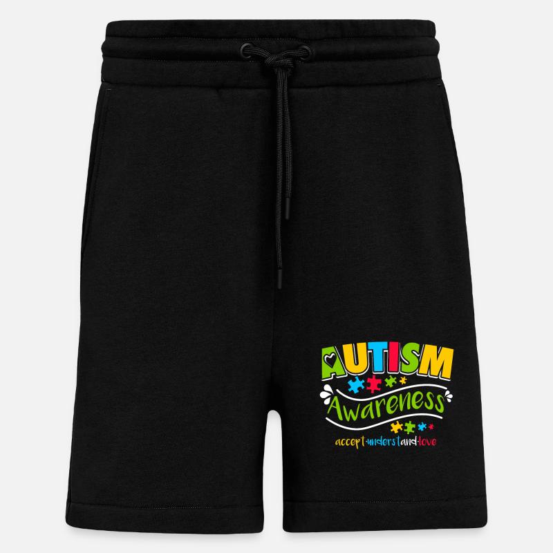 Autismus - Shorts - made by SPREAD - SOLID BLACK