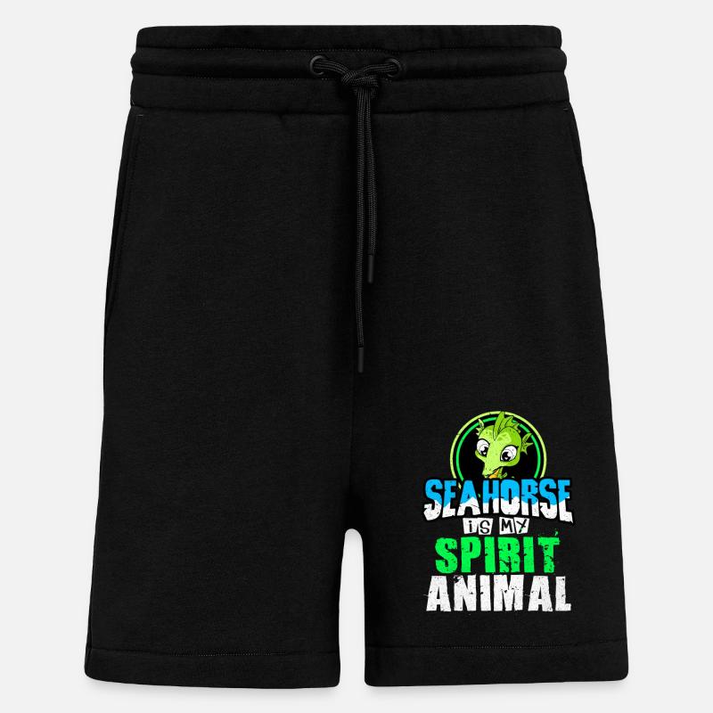 Seepferd - Shorts - made by SPREAD - SOLID BLACK