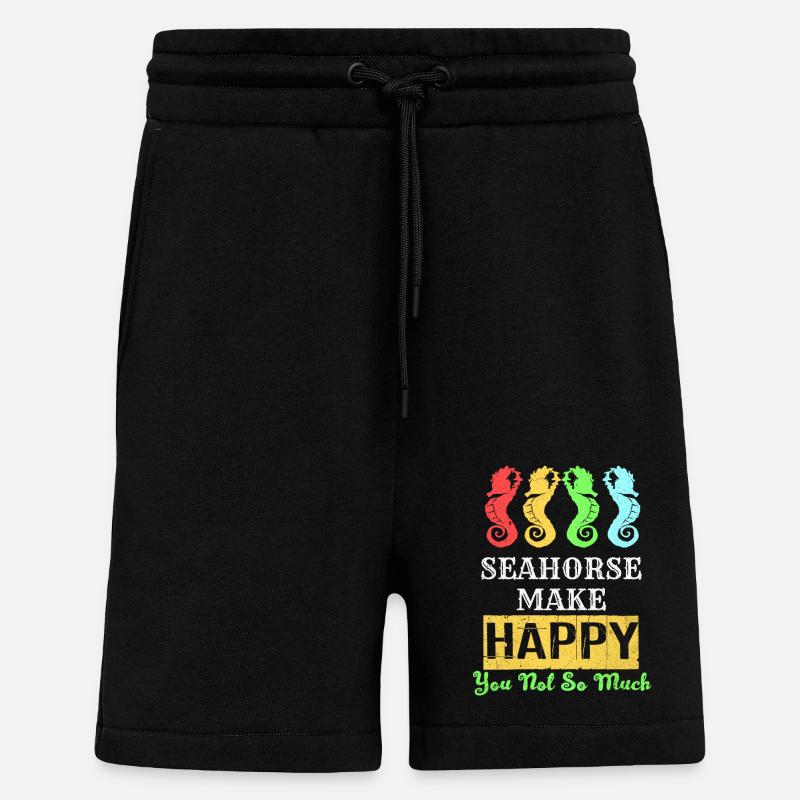 Seepferd - Shorts - made by SPREAD - SOLID BLACK