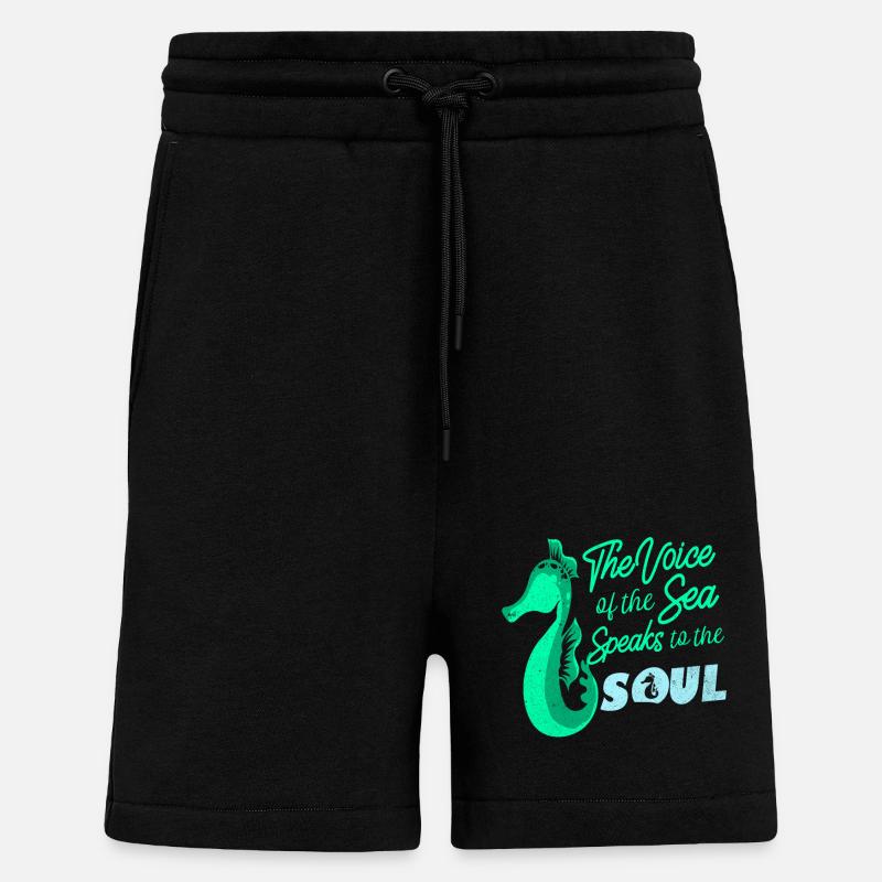 Seepferd - Shorts - made by SPREAD - SOLID BLACK