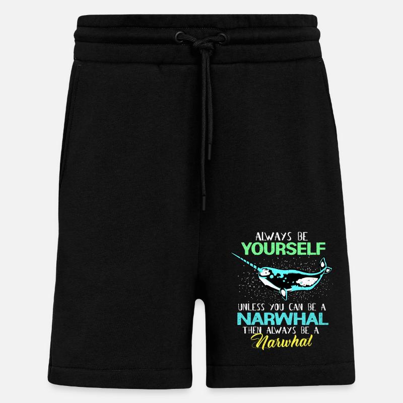 Narwal - Shorts - made by SPREAD - SOLID BLACK