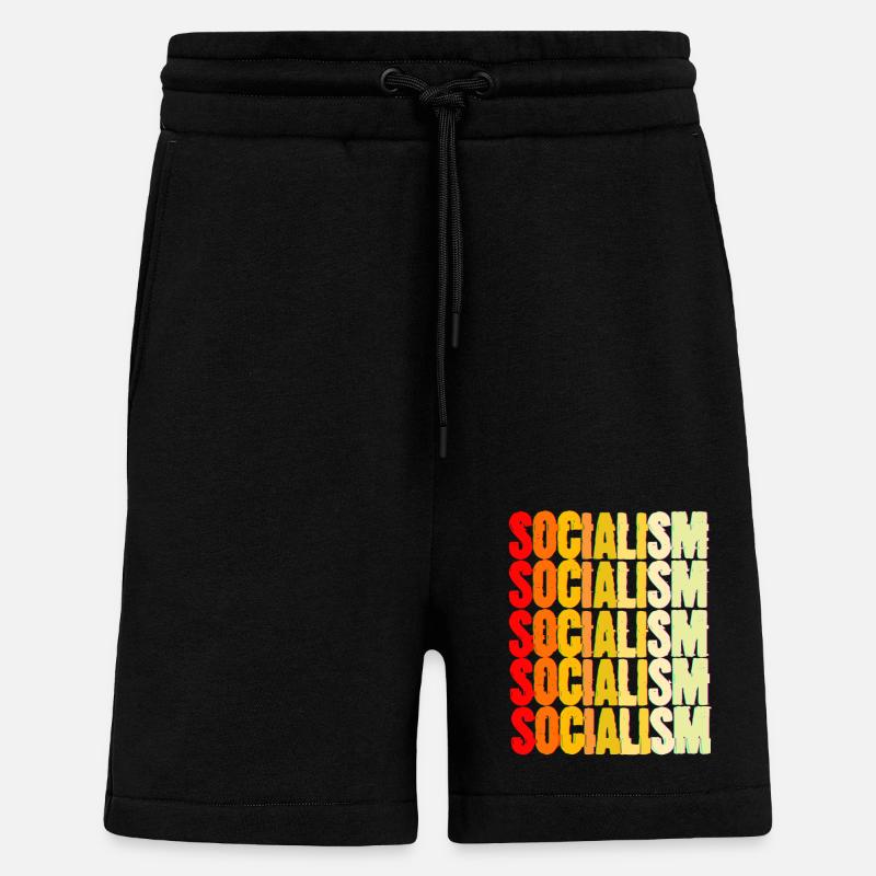 Communisme Lénine Marx Lutte des classes social - Short bio décontracté fabriqué en UE - SOLID BLACK
