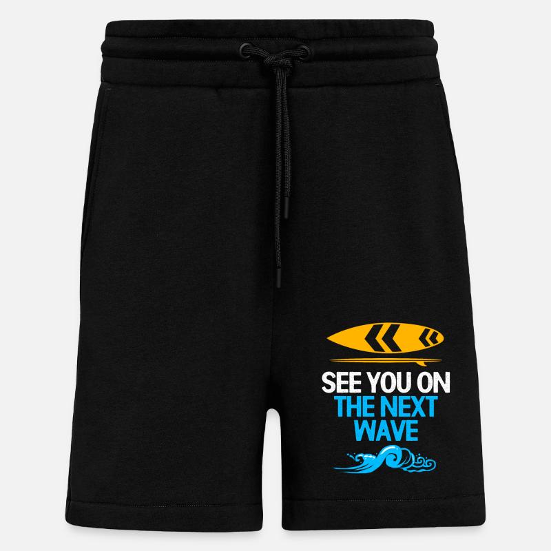 Kiteboard Kite kite-kite-cadeau kite-surf - Short bio décontracté fabriqué en UE - SOLID BLACK