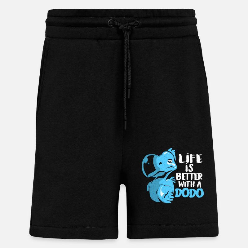 Dodo - Short bio décontracté fabriqué en UE - SOLID BLACK