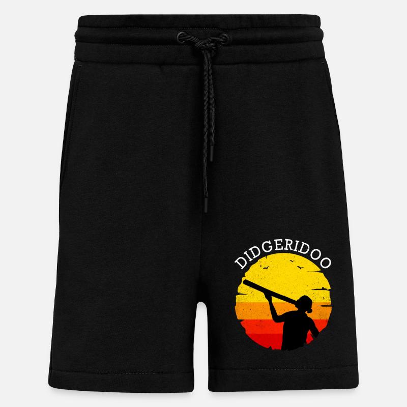 Didgeridoo - Short bio décontracté fabriqué en UE - SOLID BLACK