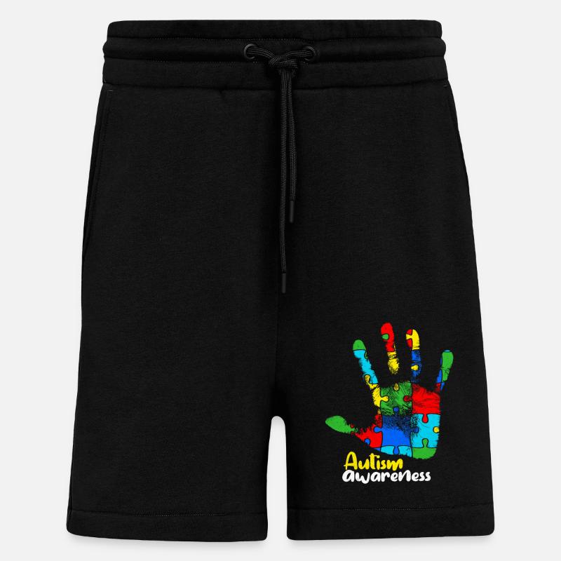 Autismus - Shorts - made by SPREAD - SOLID BLACK