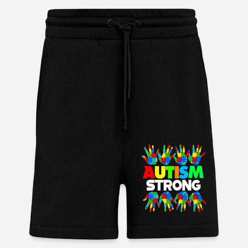 Autismus - Shorts - made by SPREAD - SOLID BLACK